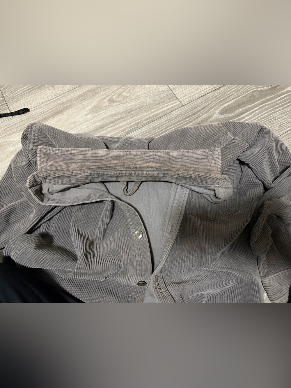 Zara Men's Corduroy Pants in Gray